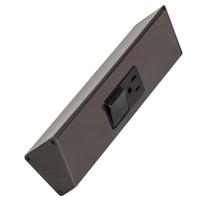 Task Lighting 9" 20 amp 120 volt Bronze Single Pole Switch/Receptacle Combination Power Strip